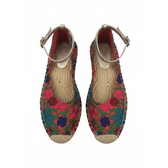 Made in Spain Colorful Embroidered Espadrilles - Picture 3 of 6